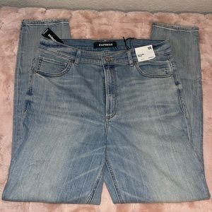 Express New Womens Light Wash High Rise Skinny Stretchy Jeans Leggings size 10